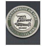 AIR FORCE CHALLENGE COIN, CENTRAL TEXAS WING, D