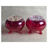 UV Reactive Red / Amberina Viking Glass