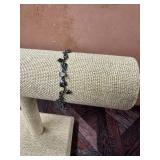 .925 Silver Vine Bracelet w/ Gemstones
