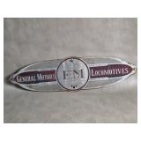 Vtg General Motors EMD Locomotive Builders Plate
