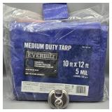 10 FT X 12 FT TARP NEW & LOCK WITH KEY