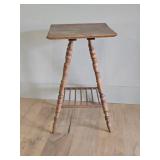 Unique Antique Petite Lamp Table