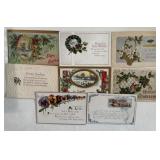 8 Antique Postcards