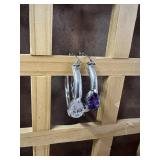 Mismatch .925 Hoop Earrings