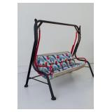 PATIO METAL SWING WITH PAD 68" TALL, 18" FLOOR