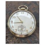 14k Gold Hamilton Wadsworth 17 Jewels Pocket Watch