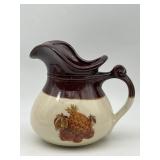 VINTAGE McCOY WATER PITCHER W/ FRUIT FESTIVAL