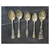 Sterling Silver Souvenir Spoons