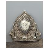 Siam Sterling Cuff Bracelet Dancing Goddess Motif