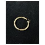 Single 14kt Gold Hoop Earring