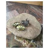 .925 Silver Mother of Pearl Earrings & Turtle