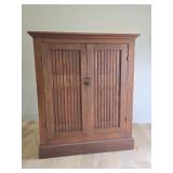 Antique Beaded Cabinet w/ Rear & Front Doors