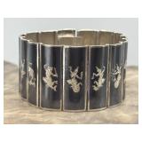 Siam Sterling Niello Dancing Goddess Bracelet