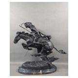After F. Remington 'Cheyenne' Bronze Sculpture