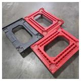 Three Flat Deck Moving Dollies