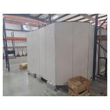 24' Rolling Commercial Room Divider by Screenflex