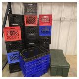 Lot of Plastic Crates