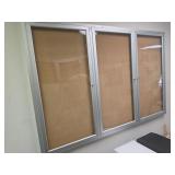 4' x 6' Locking Covered Message Board