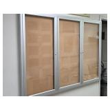 4' x 6' Locking Covered Message Board