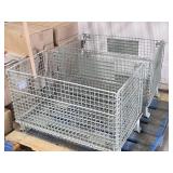 Two Commercial Fulfillment Wire Baskets