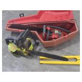 Two Older Chain Saws Needing TLC