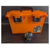 Large Marine Box and Zebco Fishing Reel