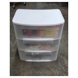 No Shipping 3 Drawer Storage Organizer Tower w/