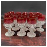 18 Tiffin-Franciscan Kings Crown Thumb Print Ruby