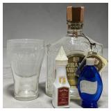 VTG Bottles w/ Coca Cola Glass