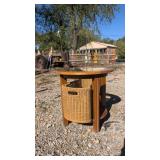 Wooden Round Side Table