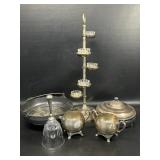 Vintage SilverPlate. Serving Pieces, Candle Stand