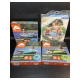 New Inflatable Kiddie Pool & 3 River Tubes