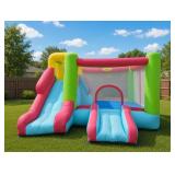 Colorful Inflatable Bounce House with Slide ï¿½
