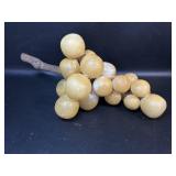 Lg Mid Century Alabaster Stone Grape Cluster