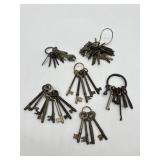 Skeleton Keys + Vintage & Antique , Clock Keys,