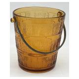 Cambridge Amber Glass Old Oaken Ice Bucket