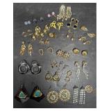 Vintage Pierced Costume Jewelry Earrings, Trifari