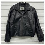 Menï¿½s Burkï¿½s Bay Black Leather Jacket Sz L