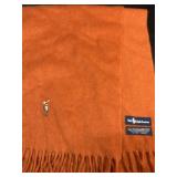 Polo Ralph Lauren Lambs Wool Scarf , Orange Italy