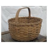 Large Antique Split Oak Basket