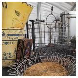 Large Lot of Metal Household / Decor w/ Waste Can