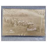 Old S. A. T. C. Flag Raising Post Card