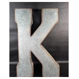 Galvanized 20" Letter K