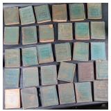 30 Old Little Leather Library Books in Delicate