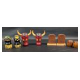 Vintage Wooden Salt & Pepper Shakers
