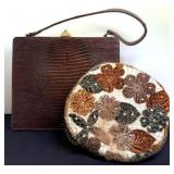 Vintage Genuine Reptile Bag by Sterling, Pillbox