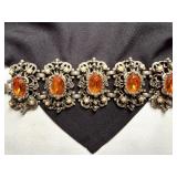 2.25"  Wide Vintage Costume Jewelry Bracelet