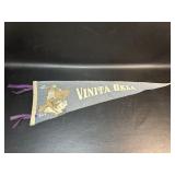 Vintage Vinita OK Bucking Bronco Pennant
