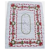 VTG Christmas Tablecloth 51.5ï¿½ï¿½ x 64ï¿½ï¿½ Last 3
