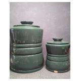 Green Frankoma Canisters, 26F & 26T See all
